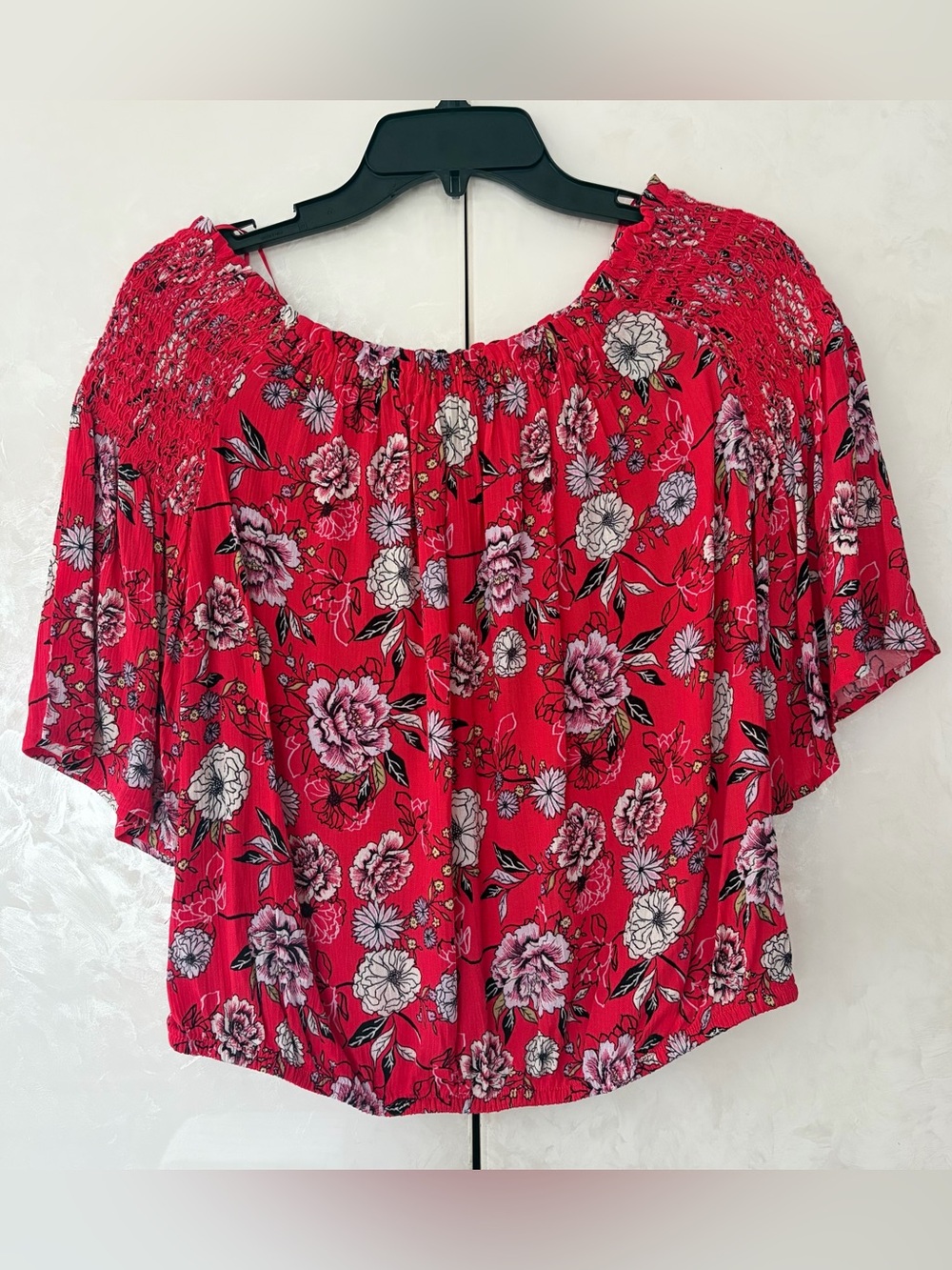 NWOT Floral Off-Shoulder Blouse